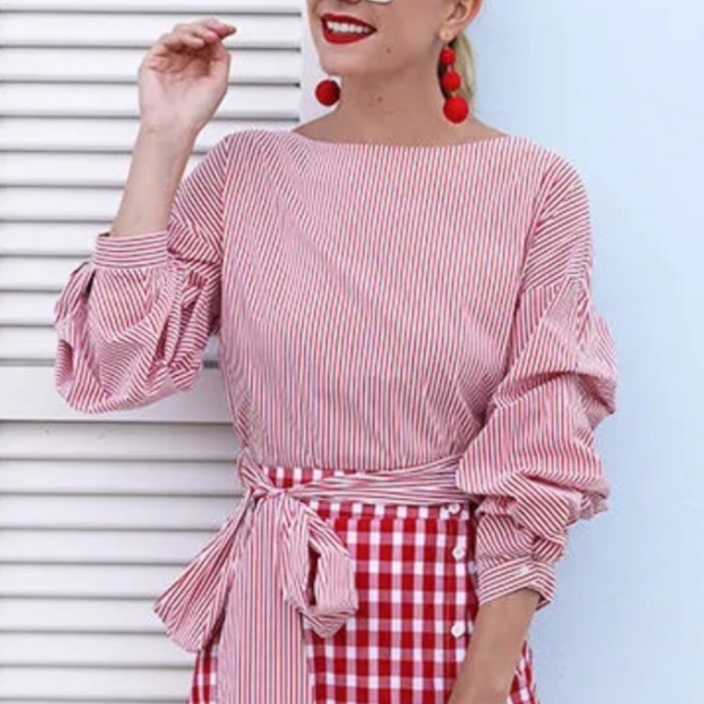 Zara wrap top